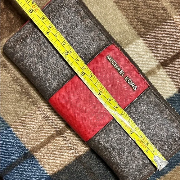 Michael Kors Red and Brown Wallet - Picture 6 of 10